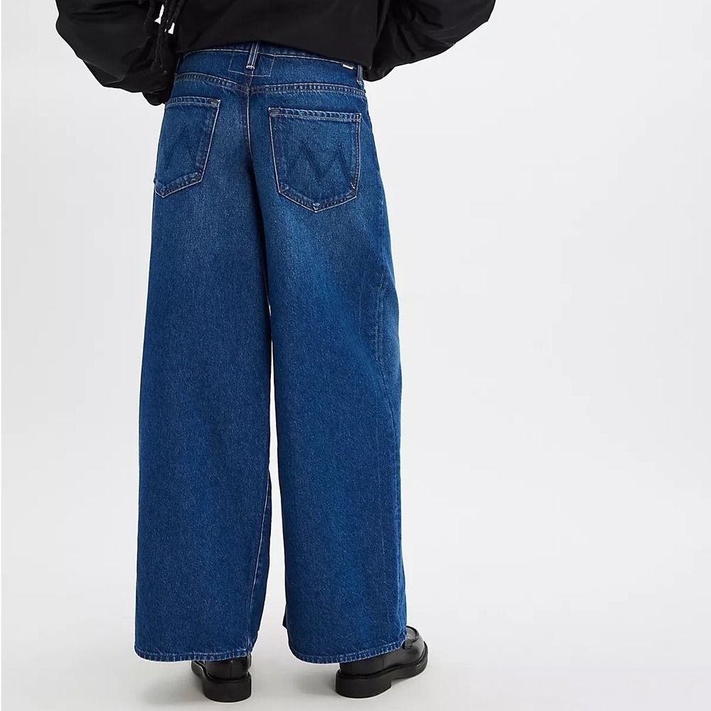 LMOTHER Wide Leg Jeans Baggy NWT Sz 27 Rigatoni Sneak $248 Free People SNACKS - Picture 3 of 12